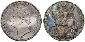 1 Thaler Regno di Sassonia (1806 - 1918) Argento Giovanni di Sassonia