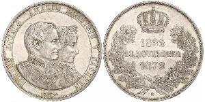 1 Thaler Regno di Sassonia (1806 - 1918) Argento Giovanni di Sassonia