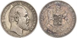 1 Thaler Regno di Württemberg (1806-1918) Argento Carlo di Württemberg