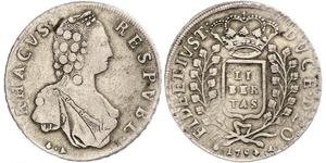 1 Thaler Repubblica di Ragusa (1358 - 1808) Argento 