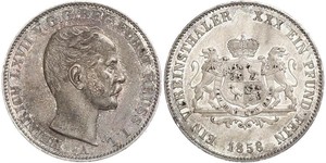 1 Thaler Reuss-Greiz (1778 - 1918) Argento Enrico LXVII di Reuss-Gera