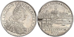 1 Thaler Sacro Romano Impero (962-1806) Argento Francesco I di Lorena(1708-1765)