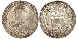 1 Thaler Sacro Romano Impero (962-1806) Argento Ferdinand III, Holy Roman Emperor (1608-1657)