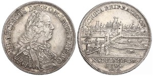 1 Thaler Sacro Romano Impero (962-1806) Argento Francesco I di Lorena(1708-1765)