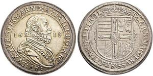1 Thaler Sacro Romano Impero (962-1806) Argento Massimiliano III d