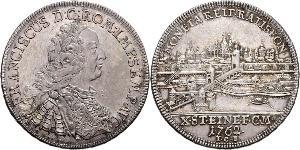 1 Thaler Sacro Romano Impero (962-1806) Argento Francesco I di Lorena(1708-1765)