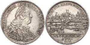 1 Thaler Sacro Romano Impero (962-1806) Argento Francesco I di Lorena(1708-1765)