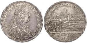 1 Thaler Sacro Romano Impero (962-1806) Argento Francesco I di Lorena(1708-1765)