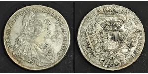 1 Thaler Sacro Romano Impero (962-1806) Argento Francesco I di Lorena(1708-1765)