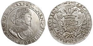 1 Thaler Sacro Romano Impero (962-1806) Argento Ferdinand III, Holy Roman Emperor (1608-1657)