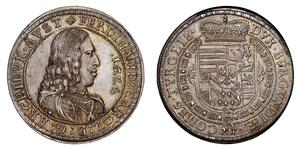 1 Thaler Sacro Romano Impero (962-1806) Argento Ferdinando Carlo d