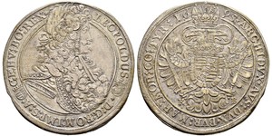 1 Thaler Sacro Romano Impero (962-1806) / Ungheria Argento Leopoldo I d