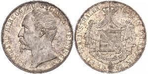 1 Thaler Sassonia-Meiningen (1680 - 1918) Argento Bernardo II di Sassonia-Meiningen