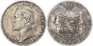 1 Thaler Stati federali della Germania Argento 