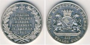 1 Thaler Stati federali della Germania / Brema (stato) Argento 