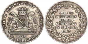 1 Thaler Stati federali della Germania / Brema (stato) Argento 