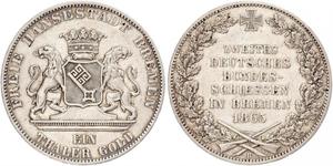 1 Thaler Stati federali della Germania / Brema (stato) Argento 