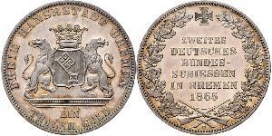 1 Thaler Stati federali della Germania / Brema (stato) Argento 