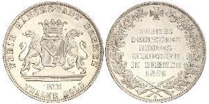 1 Thaler Stati federali della Germania / Brema (stato) Argento 