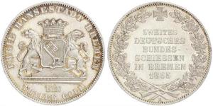 1 Thaler Stati federali della Germania / Brema (stato) Argento 