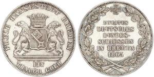 1 Thaler Stati federali della Germania / Brema (stato) Argento 
