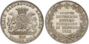 1 Thaler Stati federali della Germania / Brema (stato) Argento 