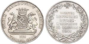 1 Thaler Stati federali della Germania / Brema (stato) Argento 