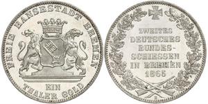 1 Thaler Stati federali della Germania / Brema (stato) Argento 