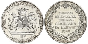 1 Thaler Stati federali della Germania / Brema (stato) Argento 