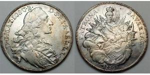 1 Thaler Alemania Plata Maximiliano III José, Elector de Baviera(1727 – 1777)