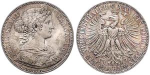 1 Thaler Alemania / States of Germany Plata 