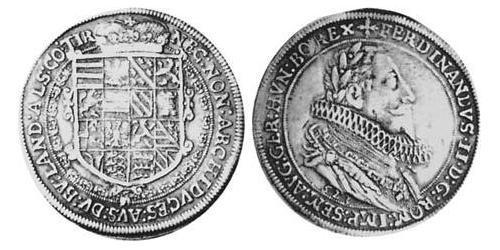 1 Thaler Alsacia Plata Fernando II de Austria (1529 – 1595)