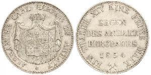 1 Thaler Anhalt-Bernburg (1603 - 1863) Plata Alexius Frederick Christian, Duke of Anhalt-Bernburg (1767 – 1834)