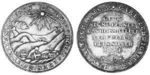 1 Thaler Anhalt-Bernburg-Schaumburg-Hoym (1718 - 1812) Plata Charles Louis, Prince of Anhalt-Bernburg-Schaumburg-Hoym (1723 – 1806)