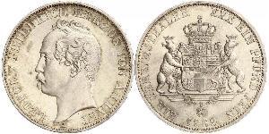 1 Thaler Anhalt-Dessau (1603 -1863) Plata Leopoldo IV de Anhalt (1794 – 1871)