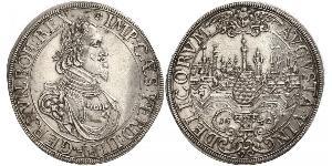 1 Thaler Augsburgo (1276 - 1803) Plata Ferdinand III, Holy Roman Emperor (1608-1657)