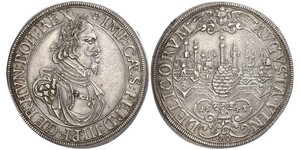 1 Thaler Augsburgo (1276 - 1803) Plata Ferdinand III, Holy Roman Emperor (1608-1657)