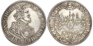 1 Thaler Augsburgo (1276 - 1803) Plata Ferdinand III, Holy Roman Emperor (1608-1657)