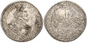 1 Thaler Augsburgo (1276 - 1803) Plata Ferdinand III, Holy Roman Emperor (1608-1657)