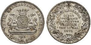 1 Thaler Bremen (estado) Plata 