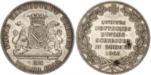 1 Thaler Bremen (estado) / States of Germany Plata 