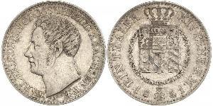 1 Thaler Ducado de Sajonia-Weimar-Eisenach (1809 - 1918) Plata Carlos Federico de Sajonia-Weimar-Eisenach