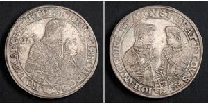1 Thaler Electorado de Sajonia (1356 - 1806) Plata Christian II de Sajonia