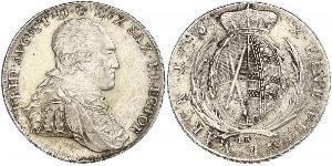 1 Thaler Electorado de Sajonia (1356 - 1806) Plata Federico Augusto I de Sajonia