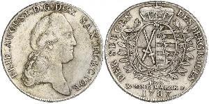 1 Thaler Electorado de Sajonia (1356 - 1806) Plata Augusto II de Polonia (1670 - 1733)