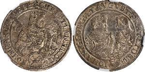 1 Thaler Electorado de Sajonia (1356 - 1806) Plata Christian II de Sajonia