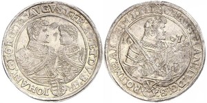 1 Thaler Electorado de Sajonia (1356 - 1806) Plata Christian II de Sajonia
