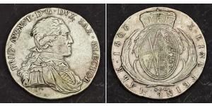 1 Thaler Electorado de Sajonia (1356 - 1806) Plata Federico Augusto I de Sajonia