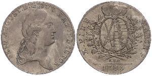 1 Thaler Electorado de Sajonia (1356 - 1806) Plata Augusto II de Polonia (1670 - 1733)