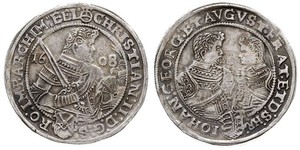 1 Thaler Electorado de Sajonia (1356 - 1806) Plata Christian II de Sajonia